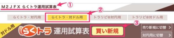 運用試算表の準備